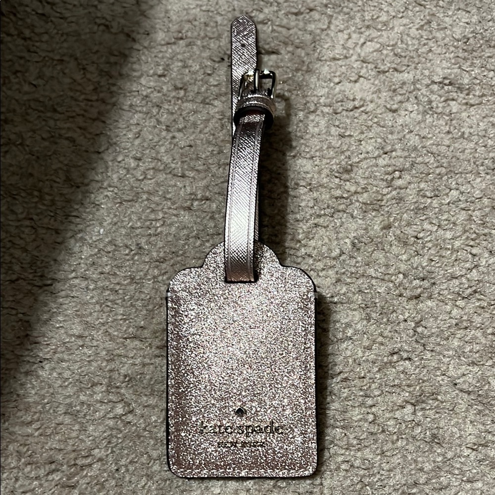 Kate Spade Glitter Luggage Tag